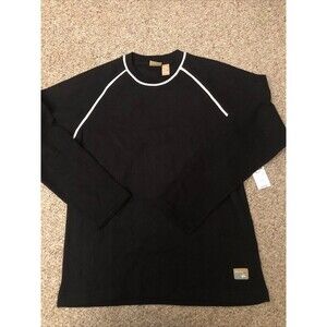 Quicksilver Brand Men's Hvy Shirt Long Sleeve Black Oversized Small New with Tag